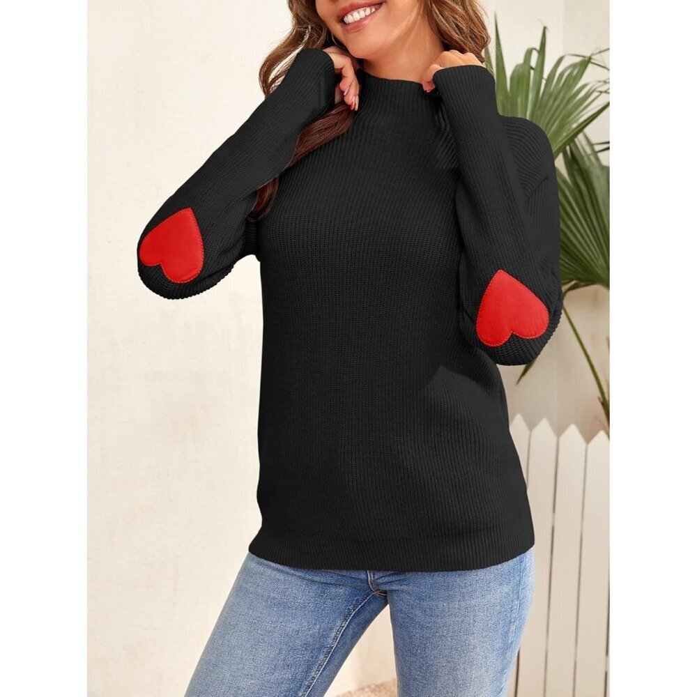Women Oversized Knit Turtleneck Sweater Chunky Cozy Top Fall Casual - Picture 3 of 6